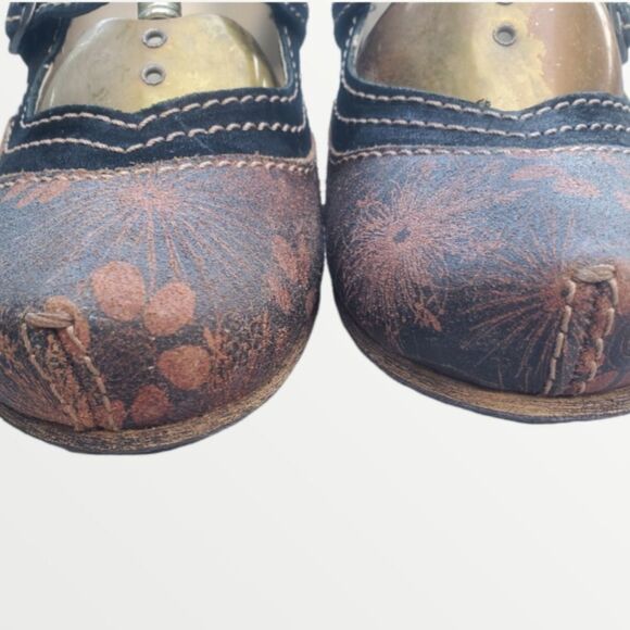 VINTAGE ROVERS heeled Leather Strapped Heels size 39 - Picture 14 of 16